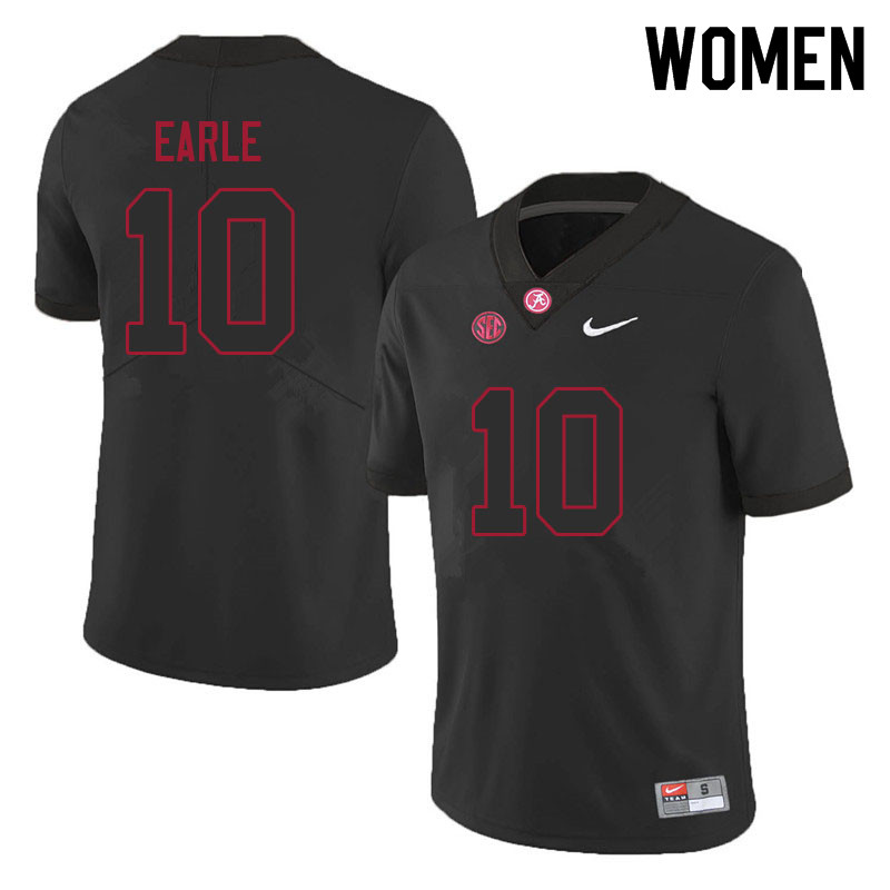 Women #10 JoJo Earle Alabama Crimson Tide College Football Jerseys Sale-Black